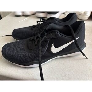 Nike Flex Supreme TR 6 Training Shoes Black/White/Silver Women's Size 7